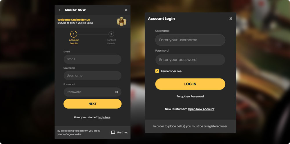 EmirBet Casino Login and Registration